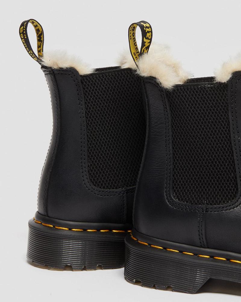 Botas de Invierno Dr Martens 2976 Faux Fur Forro Mujer Negros | MX 504EBC